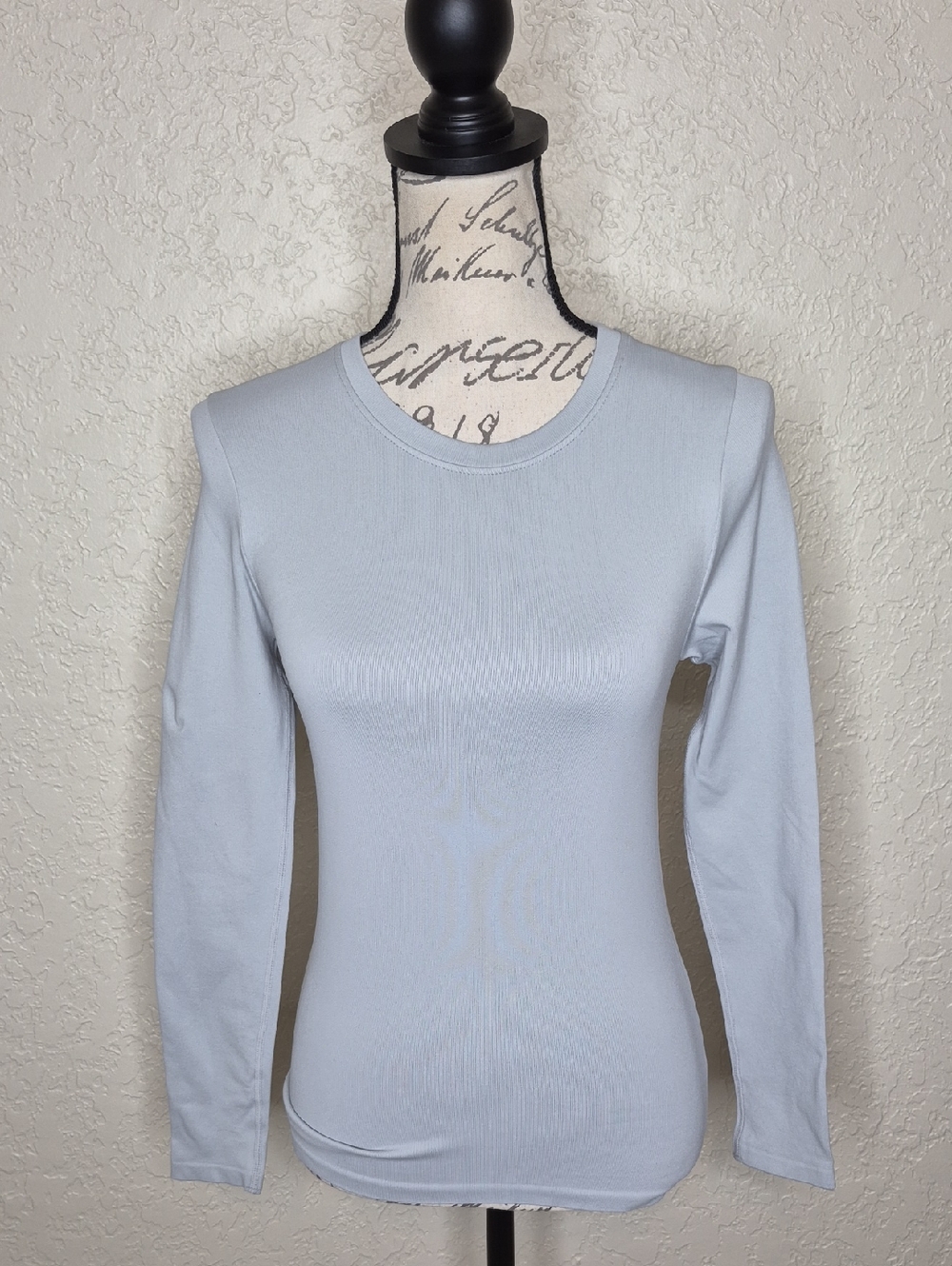 Oqq Long Sleeve Shirt Gray Size S